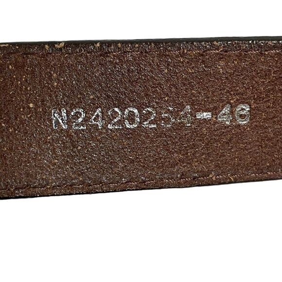 Nocona Brown Belt Men's Size 46 Western Woven Embossed‎ Detail Leather N2420254 - Picture 5 of 7